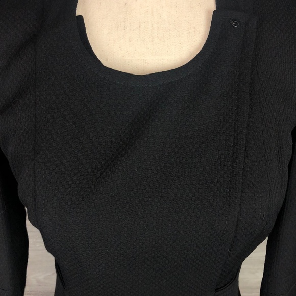 Tracy Reese Black Wool Wrap Top Size 2 - Picture 2 of 6